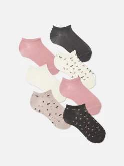 Chaussettes|Primark 7 Paires De Socquettes à Motifs Assortis Vert