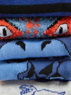 Chaussettes|Primark 5 Paires De Socquettes Fantaisie à Motif Dinosaure Bleu