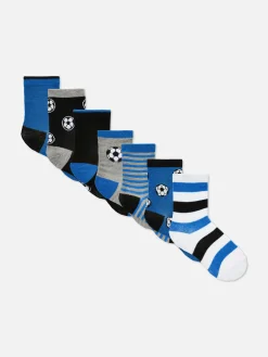 Chaussettes|Primark 7 Paires De Socquettes Football Multicolore