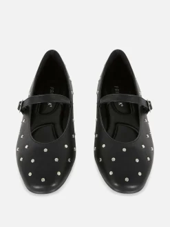 Ballerines|Primark Babies à Clous Noir