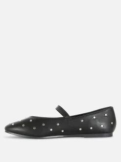 Ballerines|Primark Babies à Clous Noir