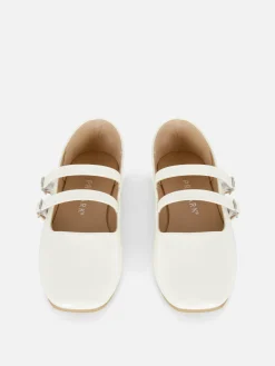 Ballerines|Primark Ballerines à Double Sangle à Boucle Écru