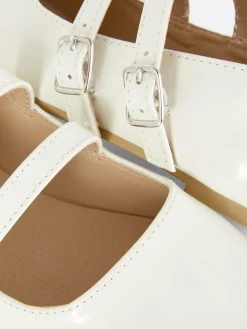 Ballerines|Primark Ballerines à Double Sangle à Boucle Écru