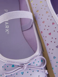 Ballerines|Primark Ballerines Ajourées à Cœur Lilas