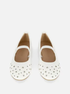 Ballerines|Primark Ballerines Découpe Laser étoiles Blanc