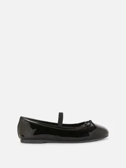 Ballerines|Primark Ballerines En Simili Cuir Verni Noir