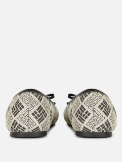 Ballerines|Primark Ballerines Monogramme Noir