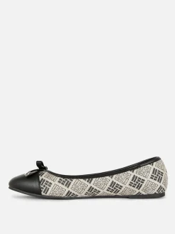 Ballerines|Primark Ballerines Monogramme Noir