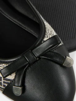 Ballerines|Primark Ballerines Monogramme Noir