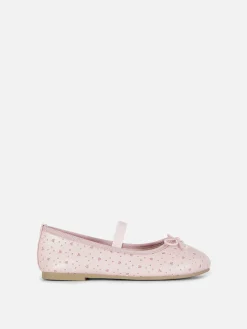 Ballerines|Primark Ballerines Pailletées Découpées Au Laser Rose