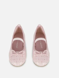 Ballerines|Primark Ballerines Pailletées Découpées Au Laser Rose