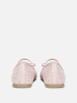 Ballerines|Primark Ballerines Pailletées Découpées Au Laser Rose