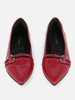Ballerines|Primark Ballerines Vernies à Bout Pointu Rouge