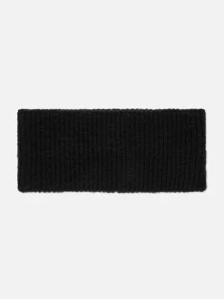 Chapeaux, Gants Et Écharpes|Primark Bandeau En Maille Côtelée Noir