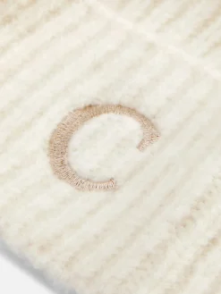 Accessoires Cheveux|Chapeaux, Gants Et Écharpes|Primark Bandeau En Tricot Avec Initiale Brodée Crème