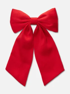 Accessoires Cheveux|Primark Barrette à Nœud Texturé Rouge