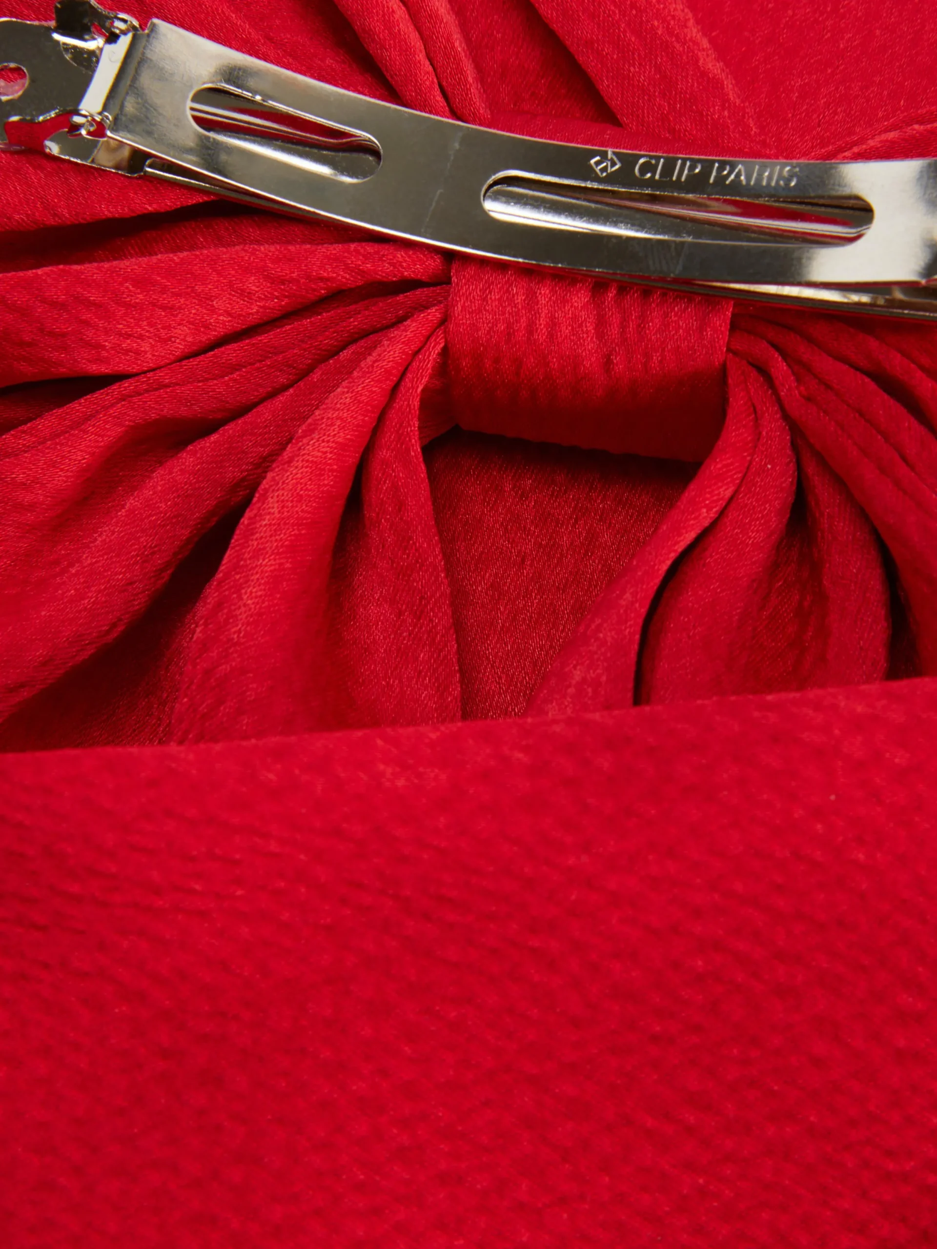 Accessoires Cheveux|Primark Barrette à Nœud Texturé Rouge