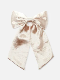 Accessoires Cheveux|Primark Barrette à Nœud Texturé Jaune clair