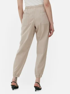 Bas De Jogging|Primark Bas De Jogging à Revers Et Cordon De Serrage Grège