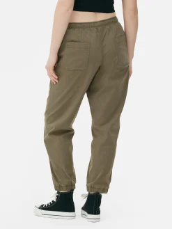 Bas De Jogging|Primark Bas De Jogging à Revers Et Cordon De Serrage Kaki