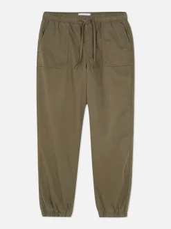 Bas De Jogging|Primark Bas De Jogging à Revers Et Cordon De Serrage Kaki