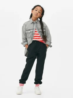 Bas De Jogging|Primark Bas De Jogging à Revers Et Cordon De Serrage Ado Noir