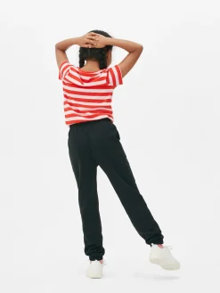 Bas De Jogging|Primark Bas De Jogging à Revers Et Cordon De Serrage Ado Noir