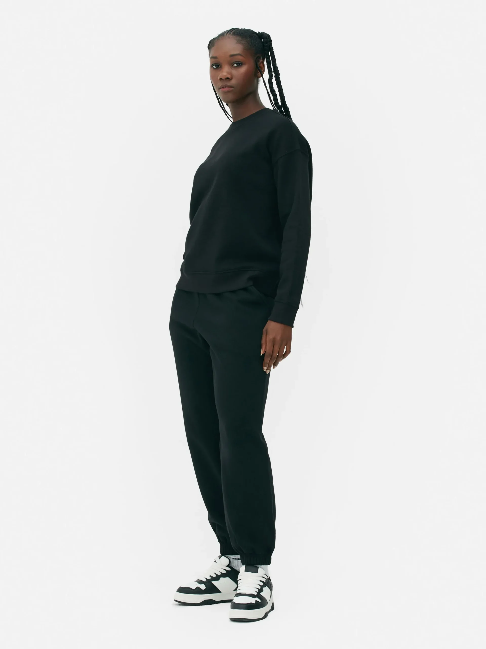 Bas De Jogging|Primark Bas De Jogging à Revers Et Cordon De Serrage Noir