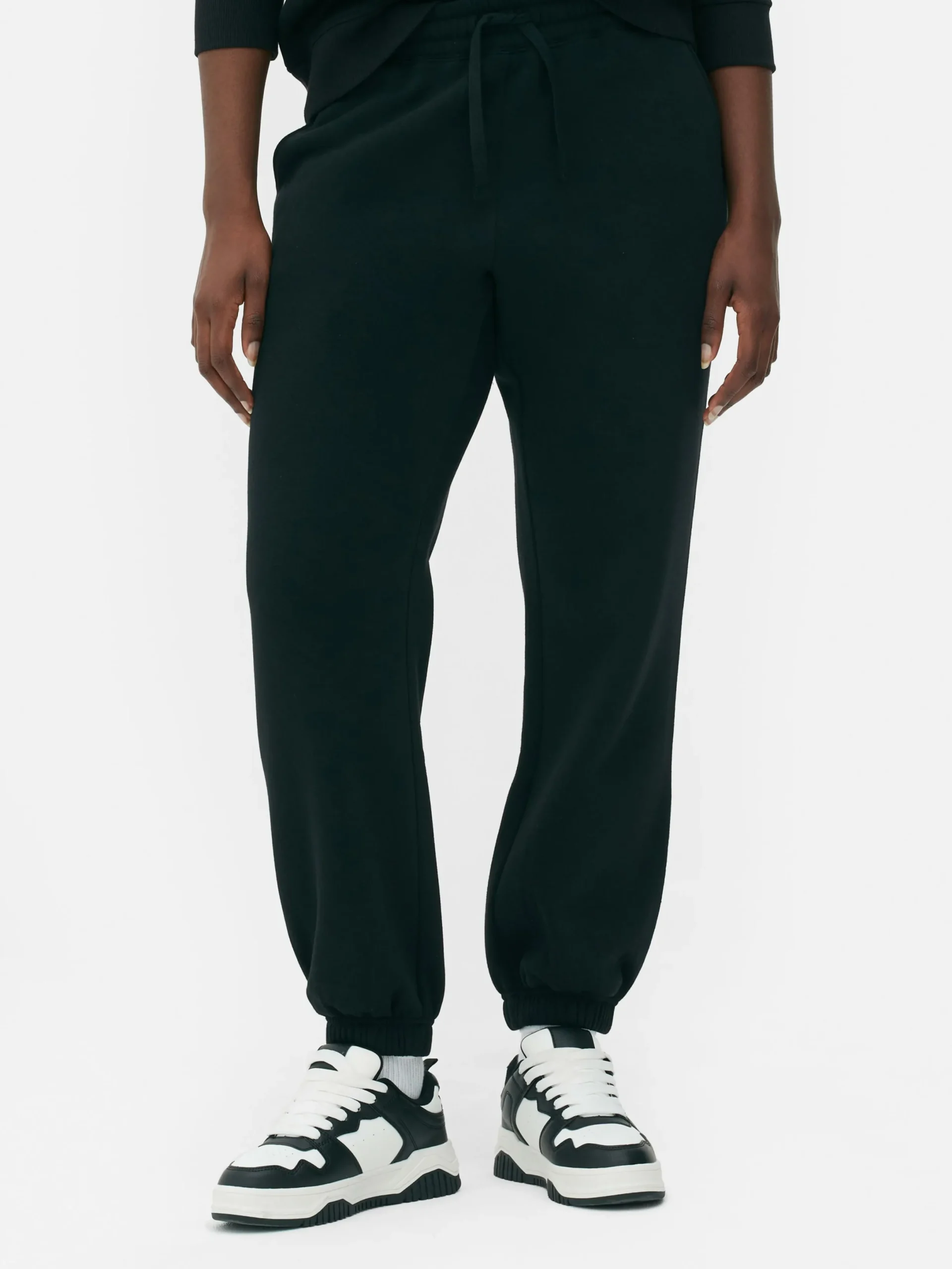 Bas De Jogging|Primark Bas De Jogging à Revers Et Cordon De Serrage Noir