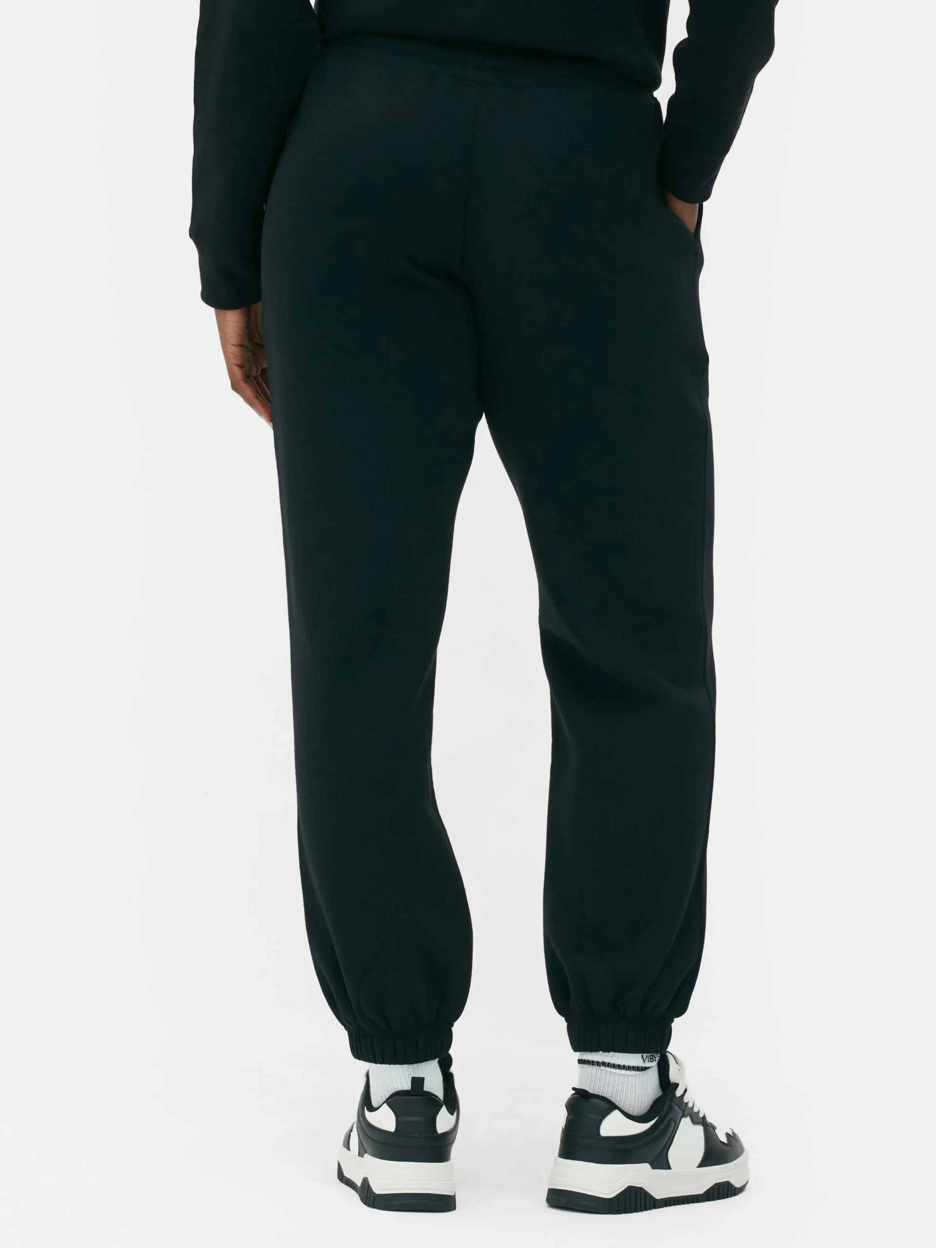 Bas De Jogging|Primark Bas De Jogging à Revers Et Cordon De Serrage Noir