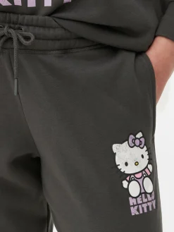 Bas De Jogging|Primark Bas De Jogging à Revers Hello Kitty Anthracite