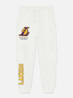 Bas De Jogging|Primark Bas De Jogging Cargo NBA Los Angeles Lakers Écru