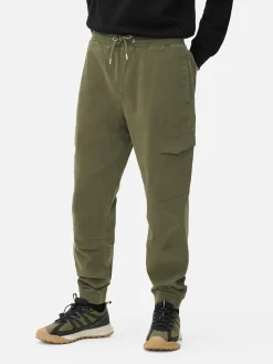 Pantalon|Primark Bas De Jogging Cargo Stretch à Coupe Décontractée Vert