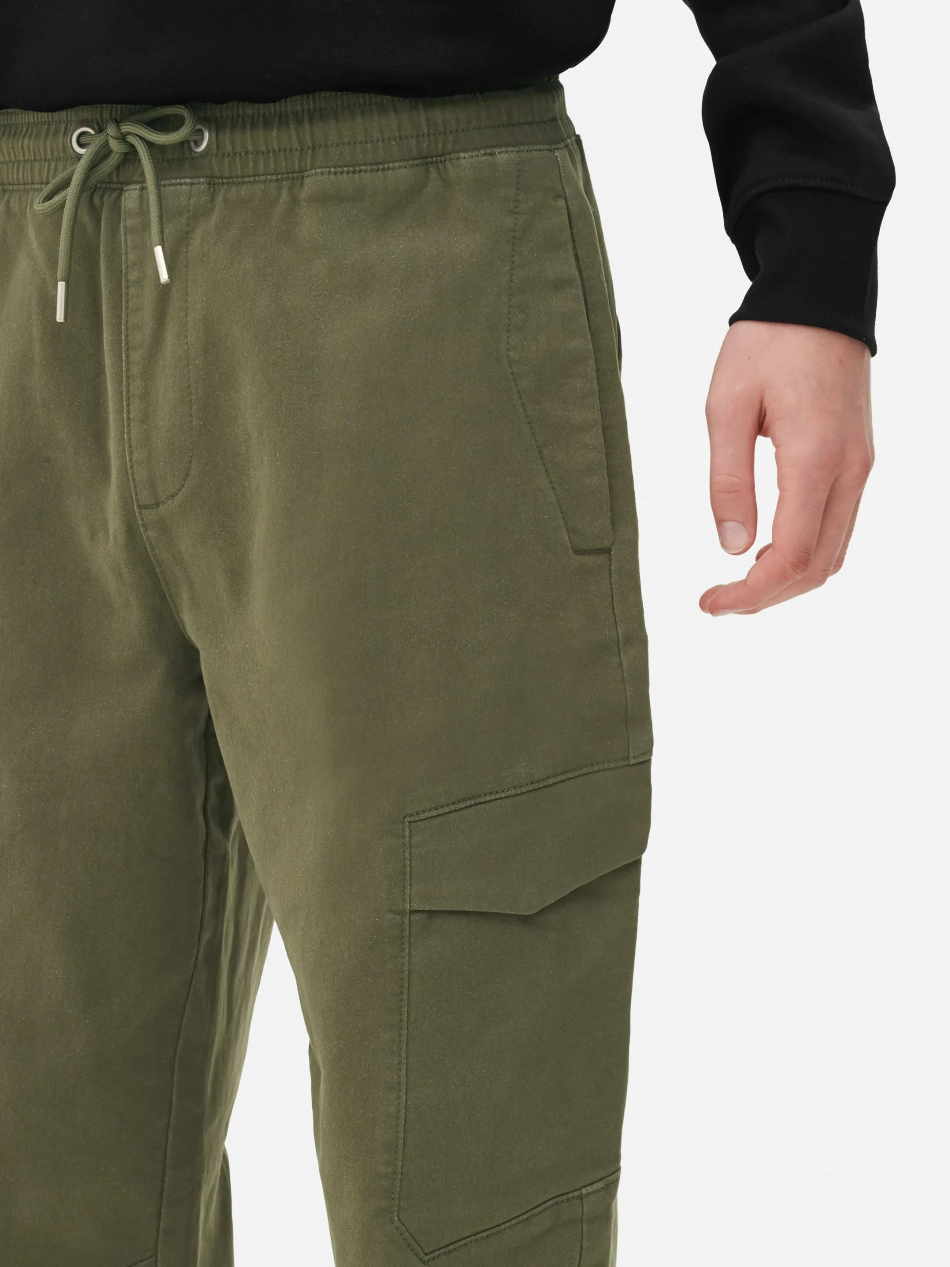 Pantalon|Primark Bas De Jogging Cargo Stretch à Coupe Décontractée Vert