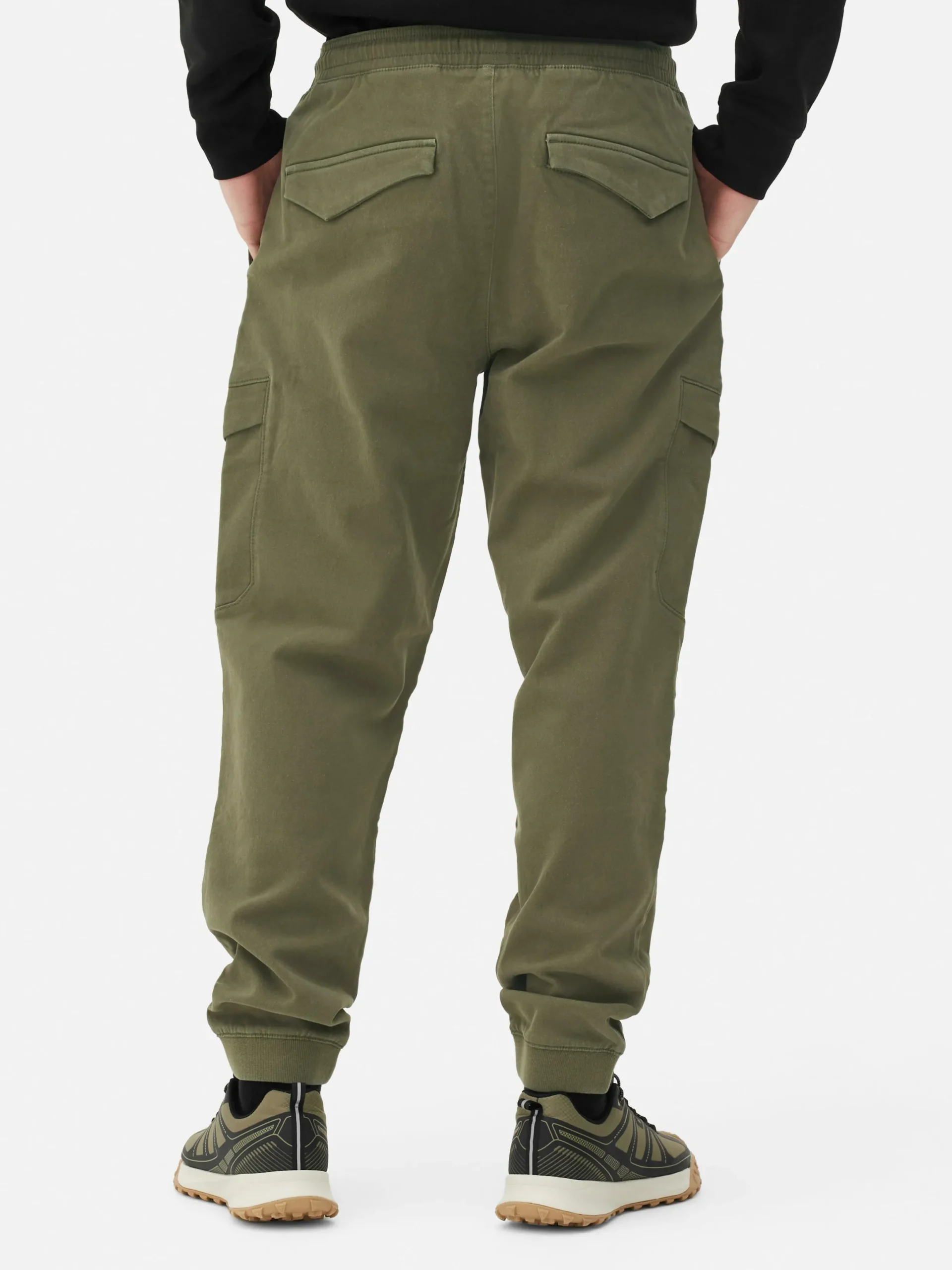 Pantalon|Primark Bas De Jogging Cargo Stretch à Coupe Décontractée Vert