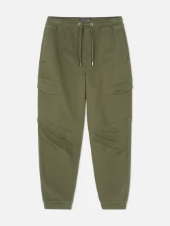 Pantalon|Primark Bas De Jogging Cargo Stretch à Coupe Décontractée Vert