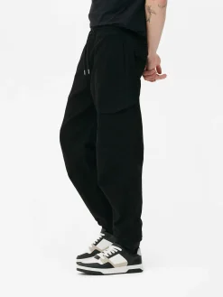 Pantalon|Primark Bas De Jogging Cargo Stretch à Coupe Décontractée Noir