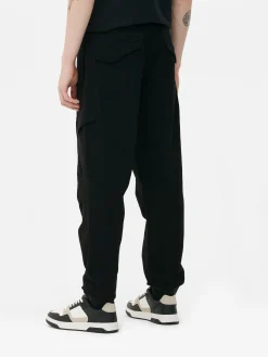 Pantalon|Primark Bas De Jogging Cargo Stretch à Coupe Décontractée Noir