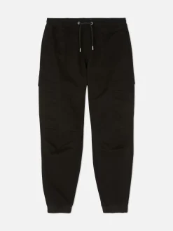 Pantalon|Primark Bas De Jogging Cargo Stretch à Coupe Décontractée Noir