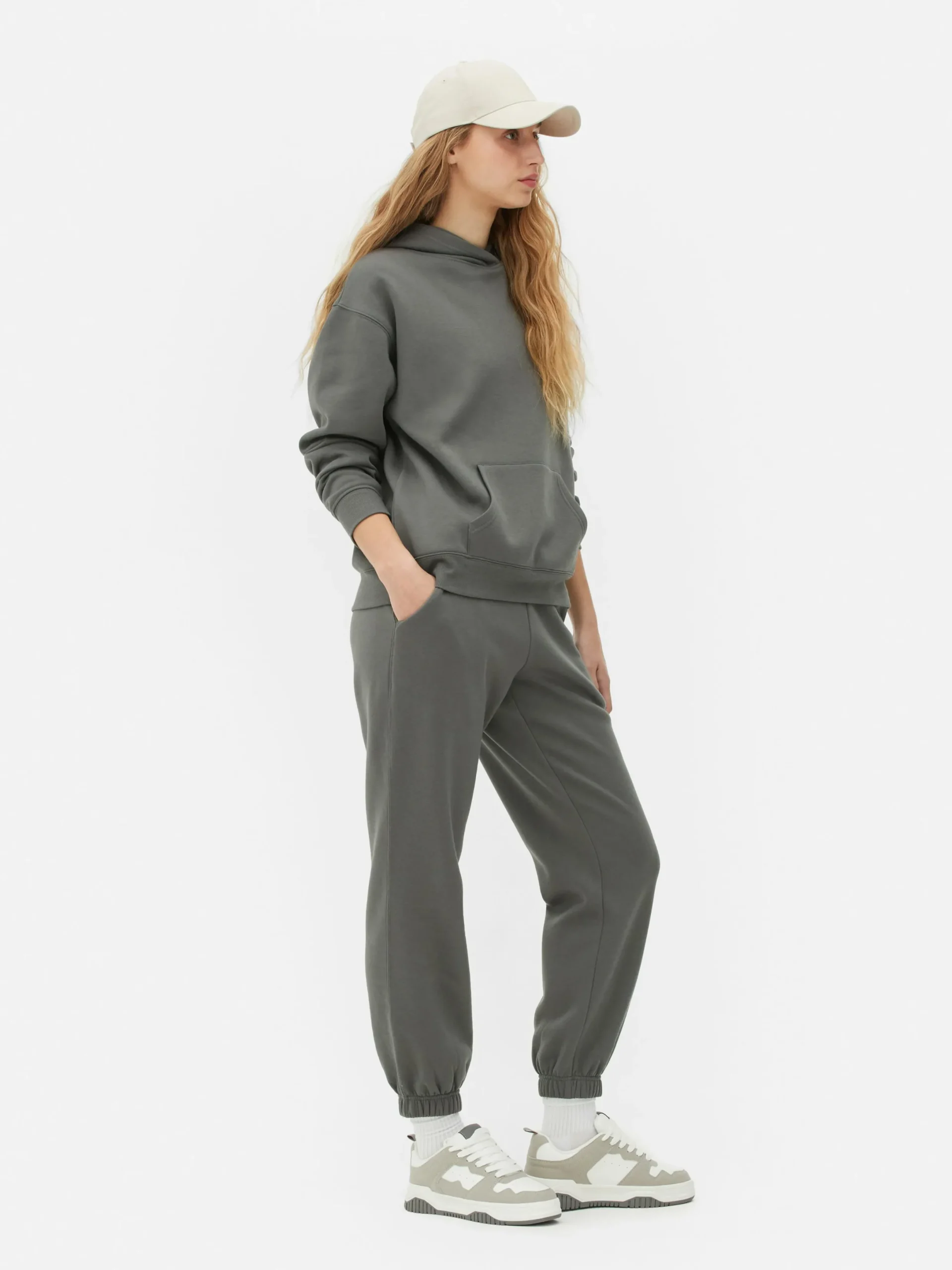 Bas De Jogging|Primark Bas De Jogging Coupe Droite Essential Gris ardoise