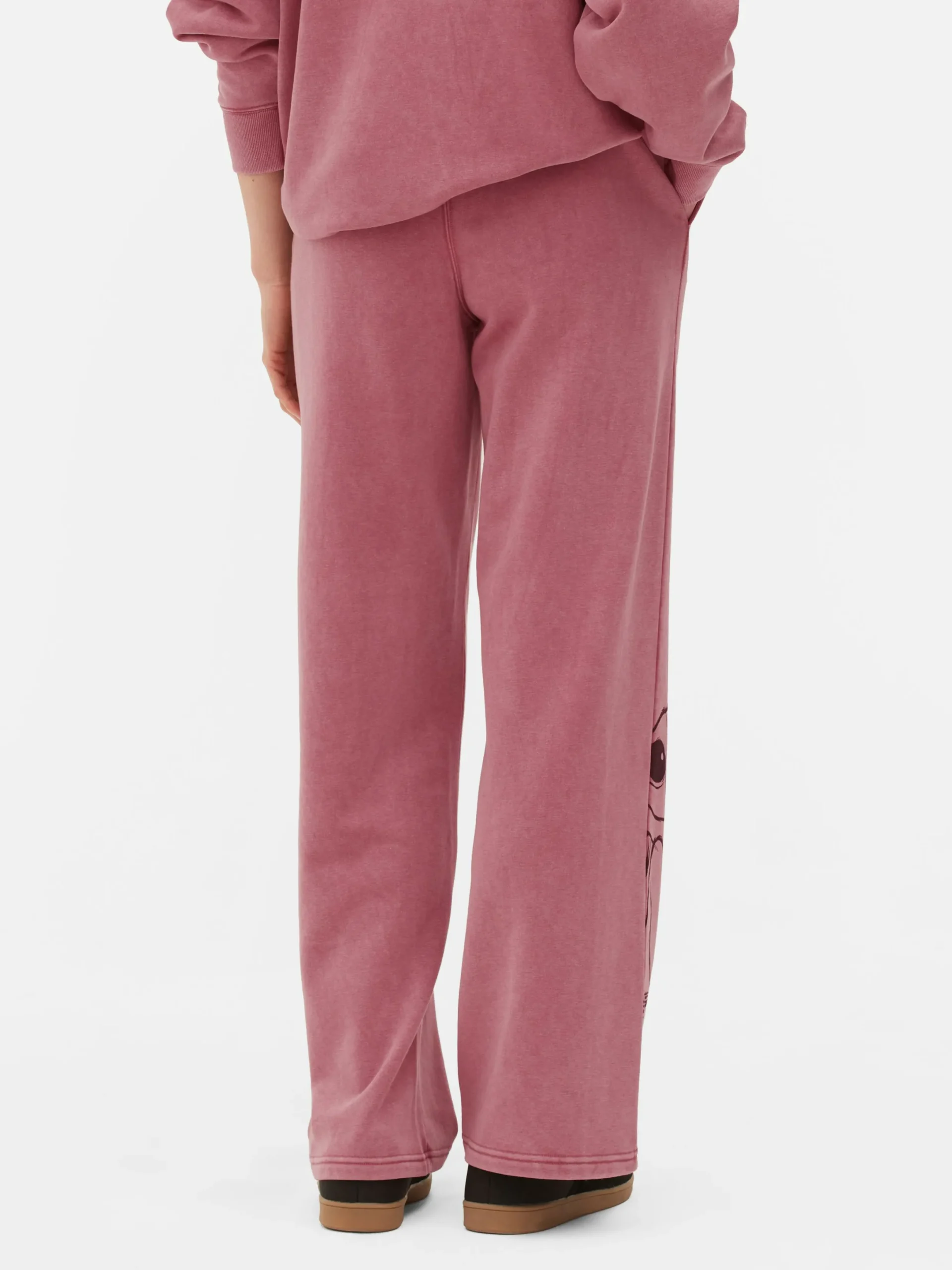 Bas De Jogging|Primark Bas De Jogging Droit à Coordonner Disney Stitch Rose