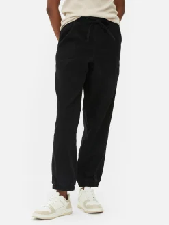 Denim|Bas De Jogging|Primark Bas De Jogging En Denim Avec Cordon De Serrage Noir