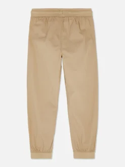 Jean|Primark Bas De Jogging En Popeline à Empiècements Fauve