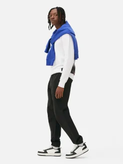 Pantalon|Bas De Jogging|Primark Bas De Jogging Stretch à Coupe Décontractée Noir