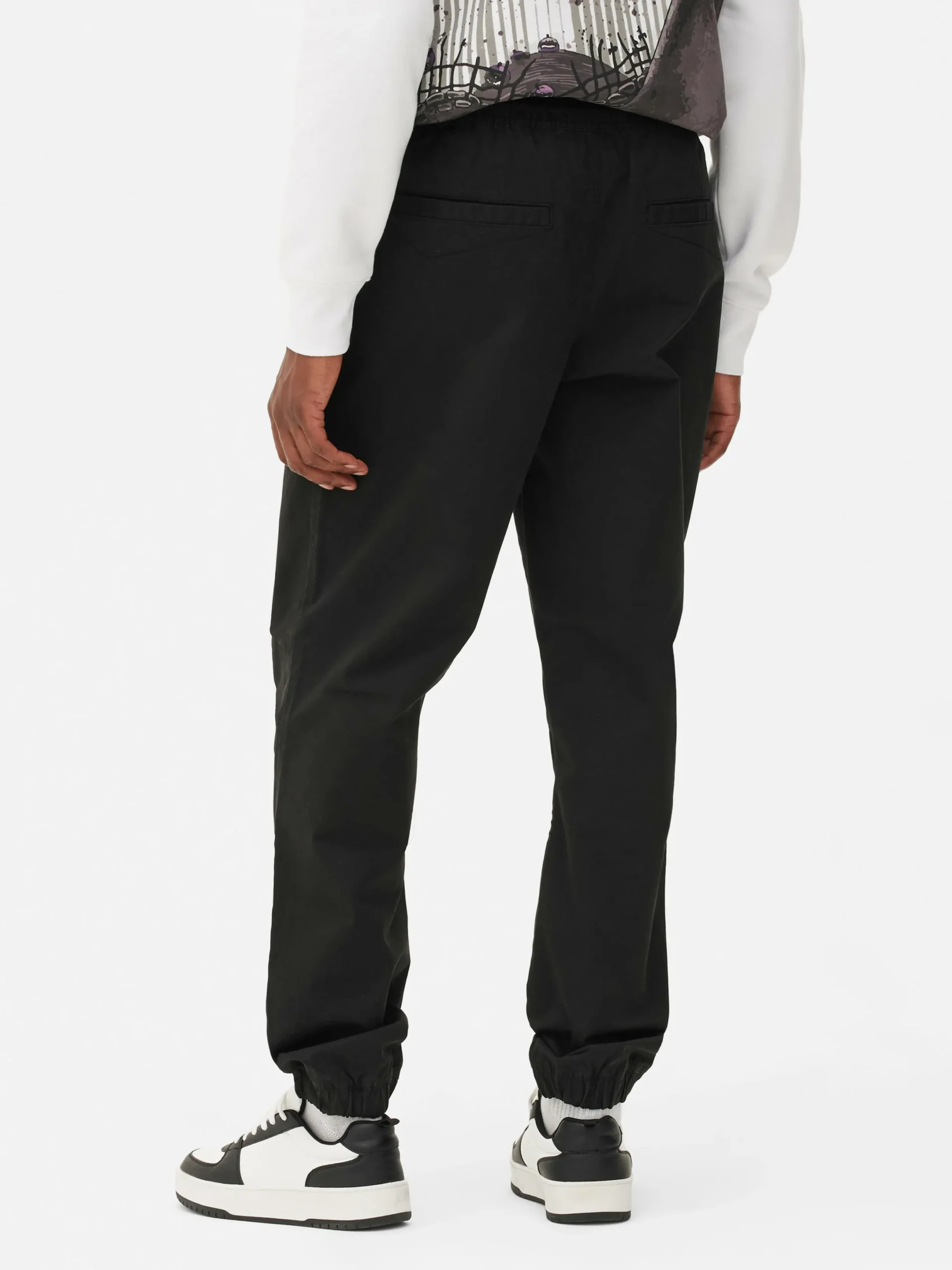 Pantalon|Bas De Jogging|Primark Bas De Jogging Stretch à Coupe Décontractée Noir