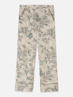 Bas De Pyjama|Primark Bas De Pyjama En Satin à Fleurs Kaki