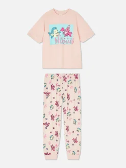 Ensembles Pyjamas|Primark Bas De Pyjama Resserré à La Cheville Et T-shirt Graphique Disney Pêche
