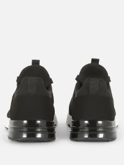 Baskets|Primark Baskets à Lacets Avec Talons à Bulle Noir