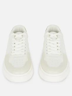 Baskets|Primark Baskets Basses à Lacets Kem Blanc