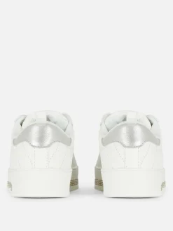 Baskets|Primark Baskets Basses à Strass Blanc